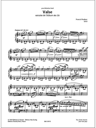 Oeuvres pour piano - POULENC - Partition - Piano